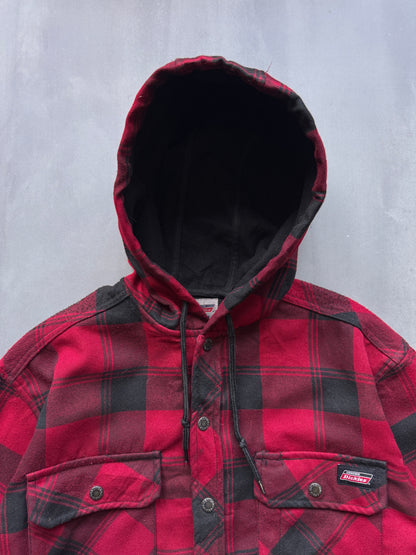 VINTAGE DICKIES RED FLANNEL JACKET - M
