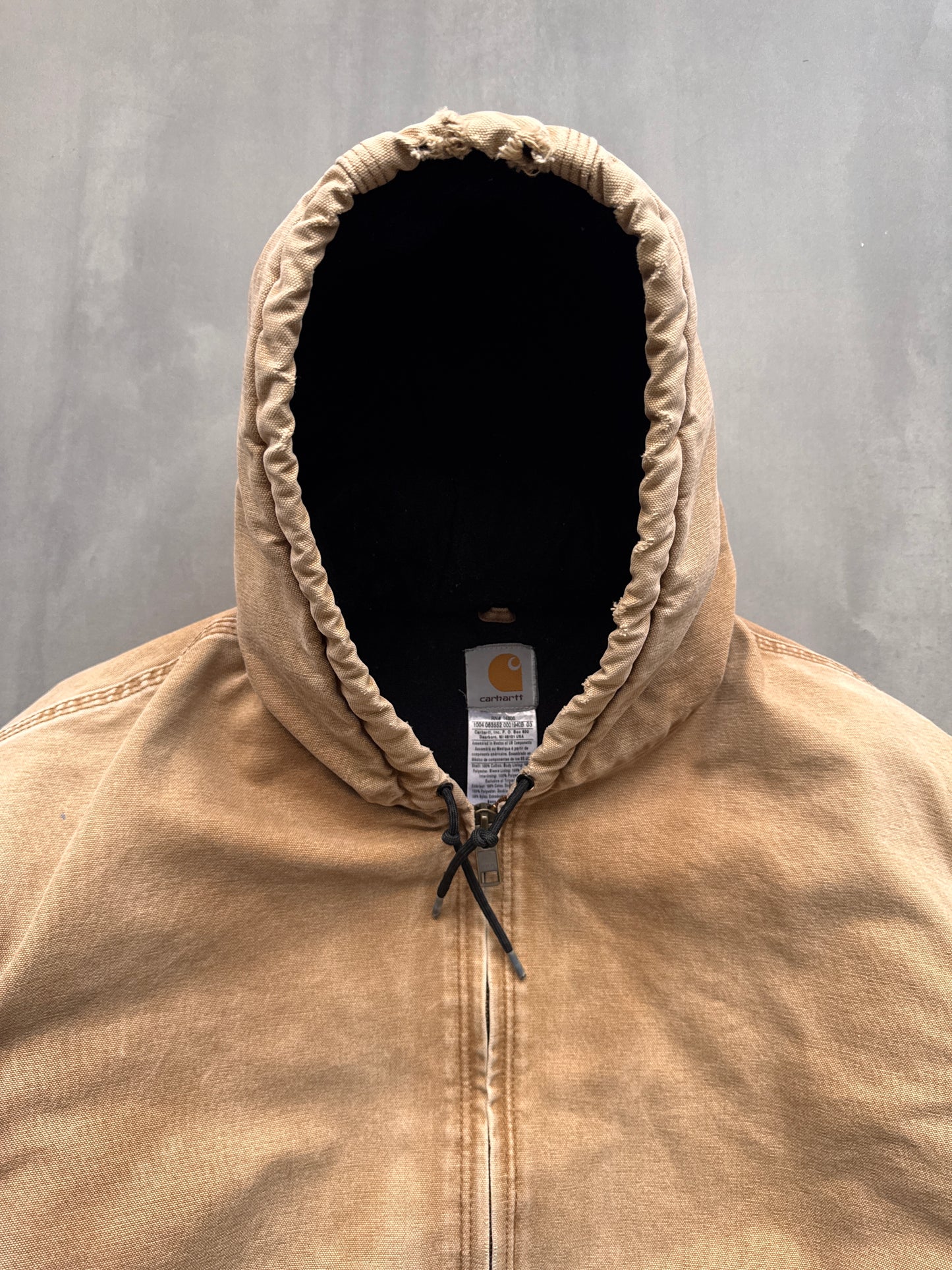 VINTAGE CARHARTT TAN FADED ACTIVE JACKET - XL