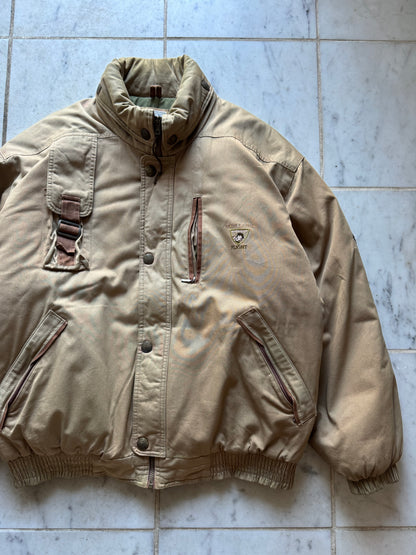 SKISS BEIGE FLIGHT JACKET - LARGE/XLARGE