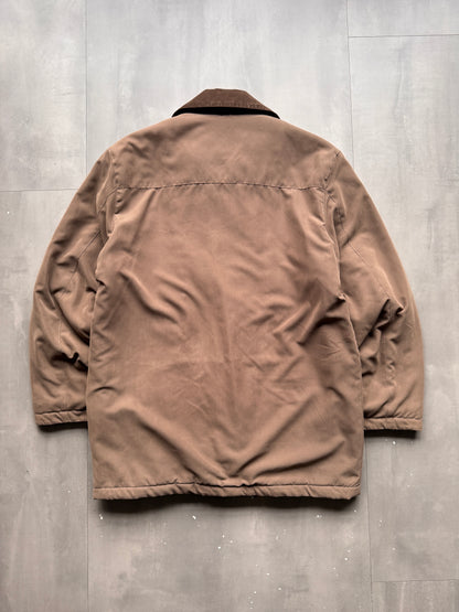 VINTAGE SUEDE BROWN TRENCHCOAT - XL