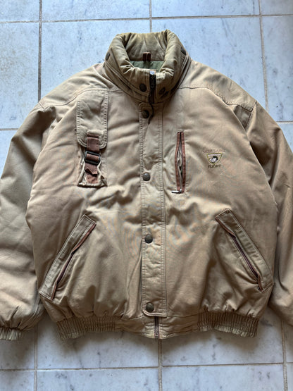 SKISS BEIGE FLIGHT JACKET - LARGE/XLARGE