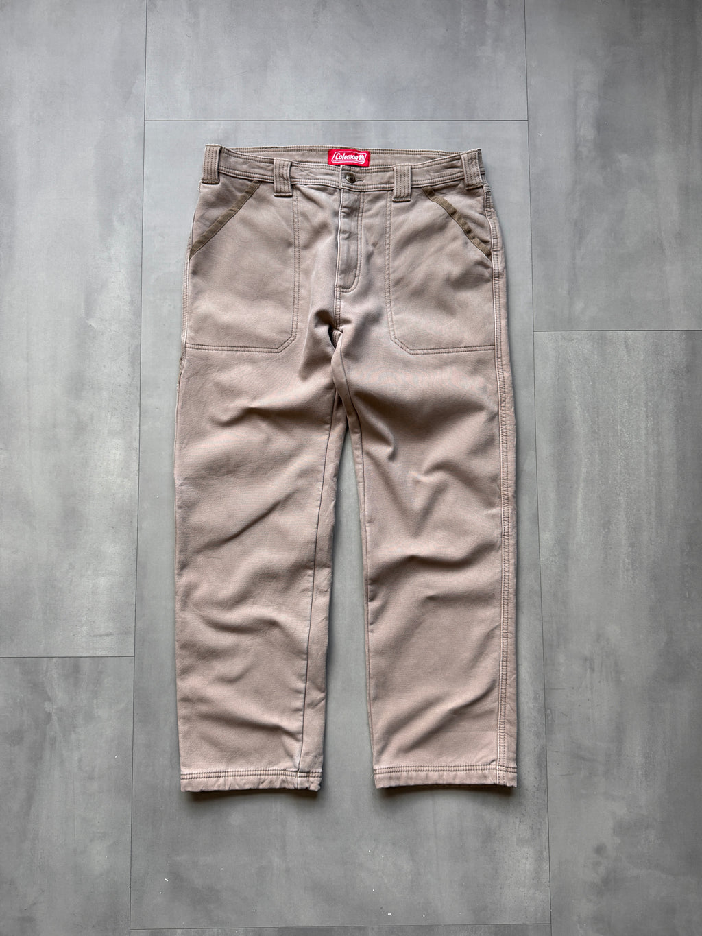 VINTAGE COLEMAN BROWN CARPENTER PANTS - 30