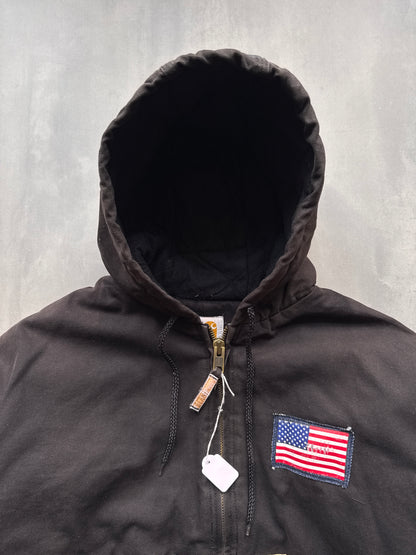 VINTAGE CARHARTT REWORKED CAMO PATTERN ACTIVE JACKET - M