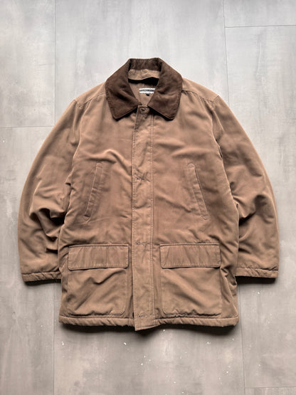 VINTAGE SUEDE BROWN TRENCHCOAT - XL