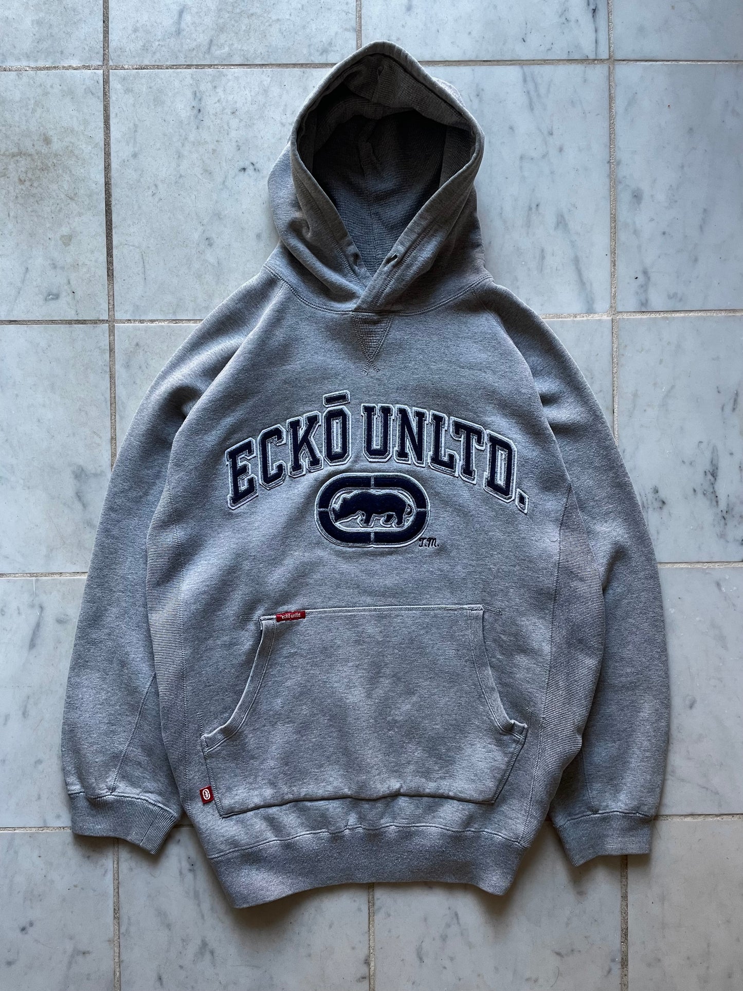 ECKO UNLTD. GREY HOODIE - XLARGE