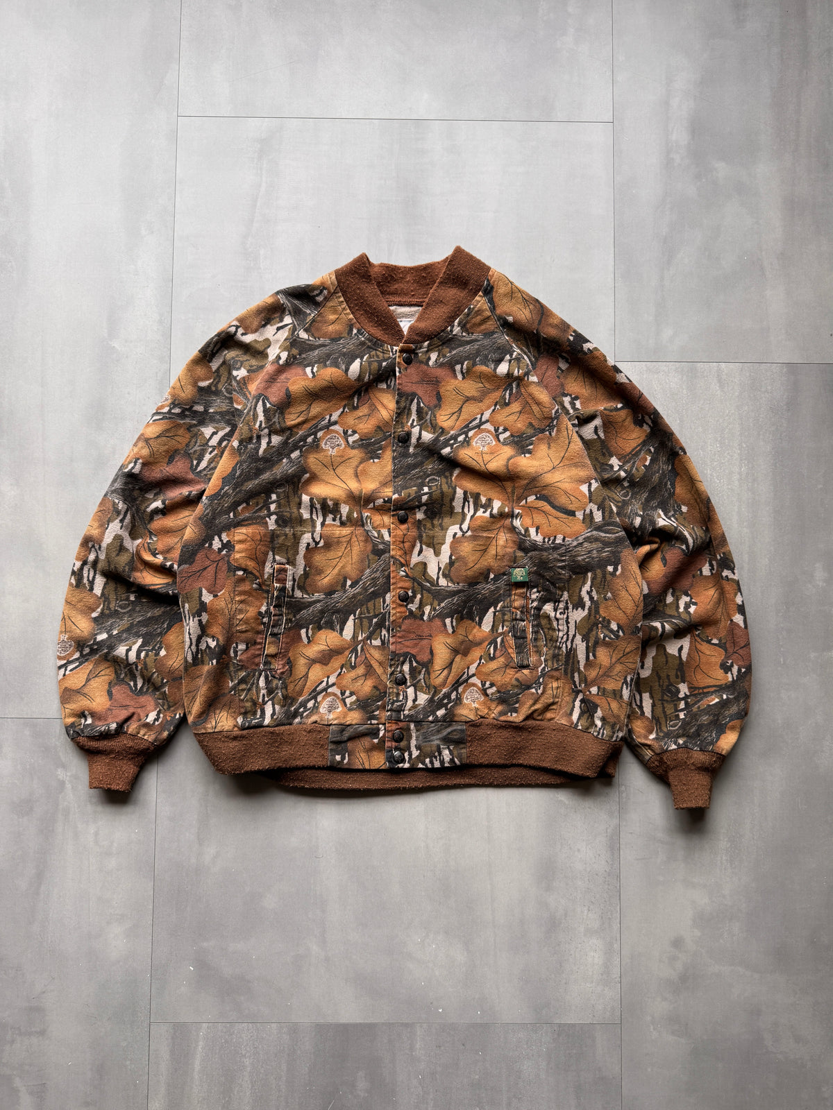 VINTAGE MOSSY OAK REALTREE BOMBER JACKET - XXLARGE