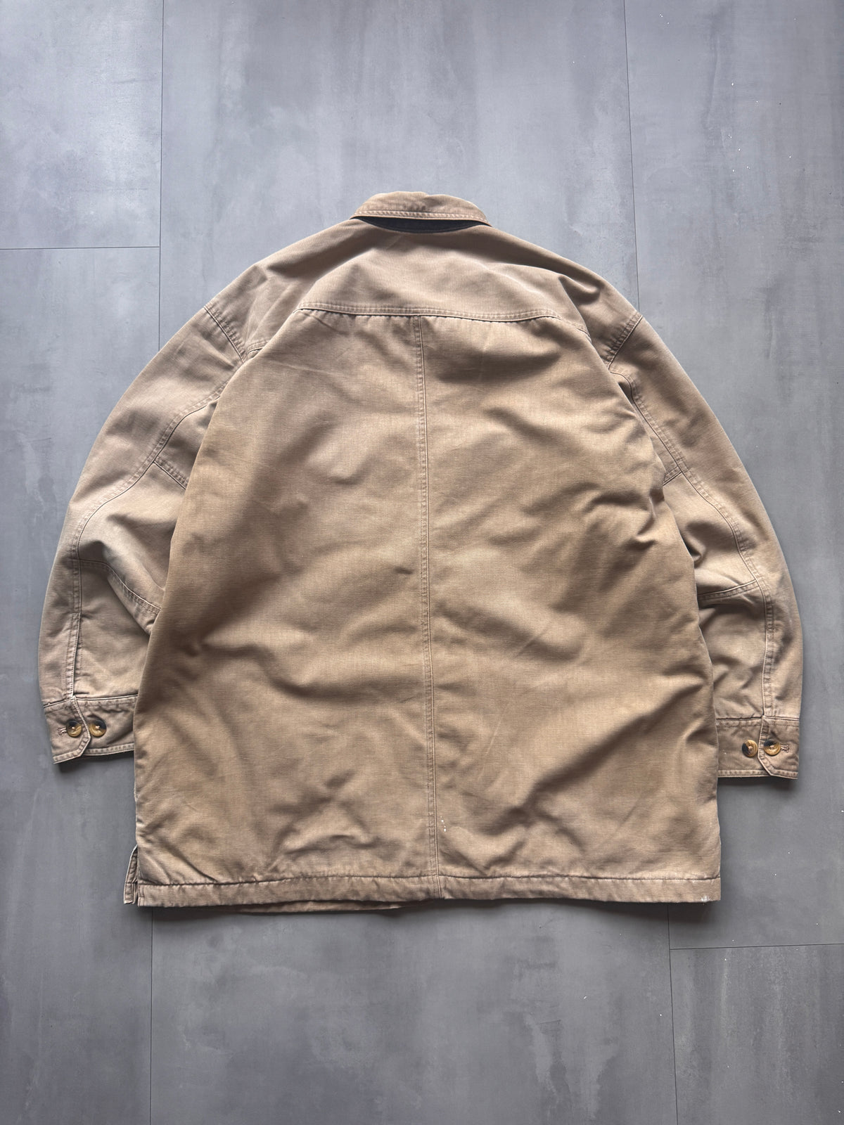VINTAGE IZOD TAN WORKWEAR SHIRT - XL