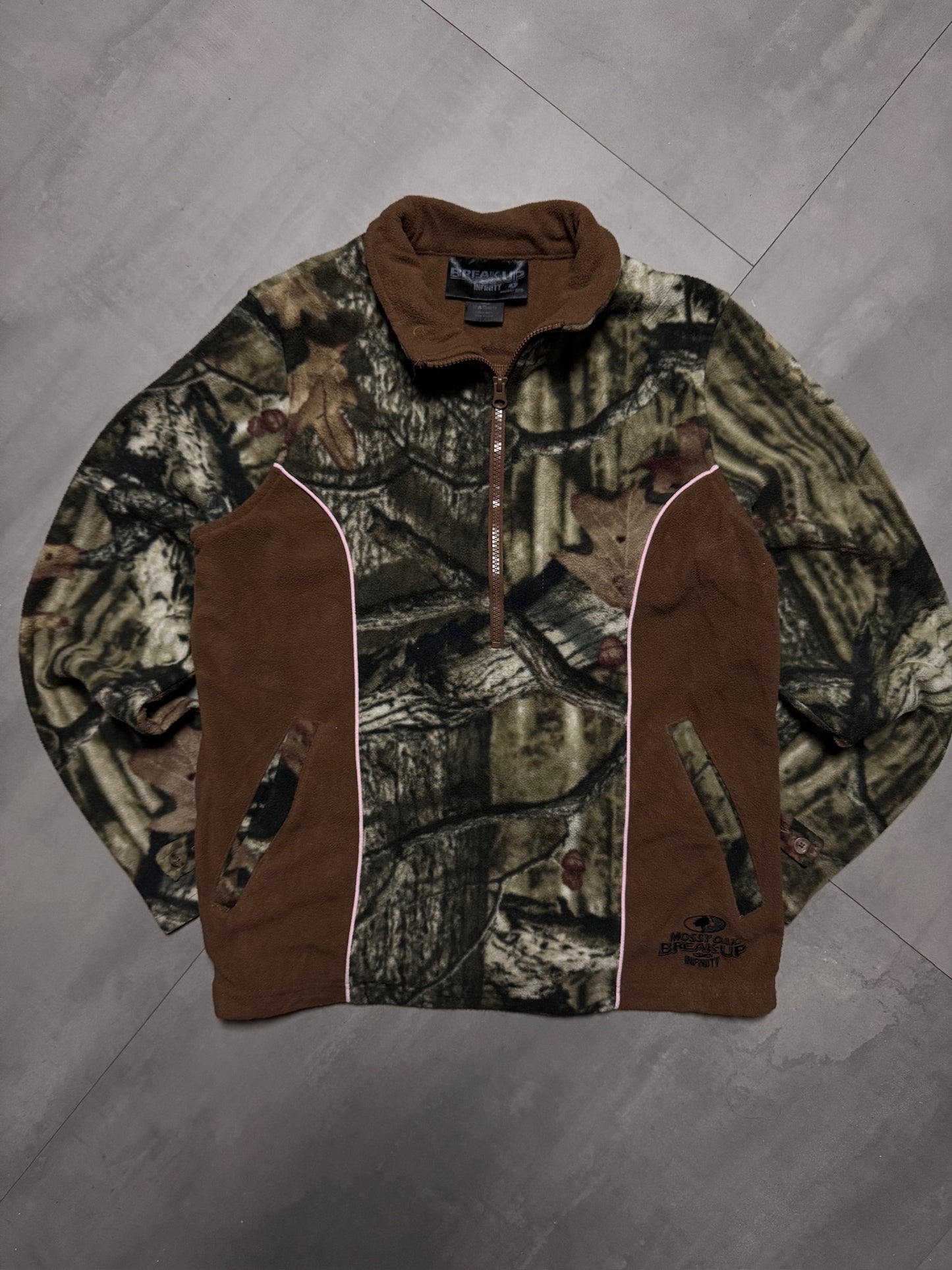 REALTREE MOSSY OAK 1/4 ZIP FLEECE - XSMALL