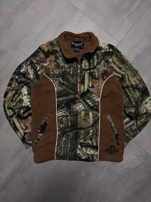 REALTREE MOSSY OAK 1/4 ZIP FLEECE - XSMALL