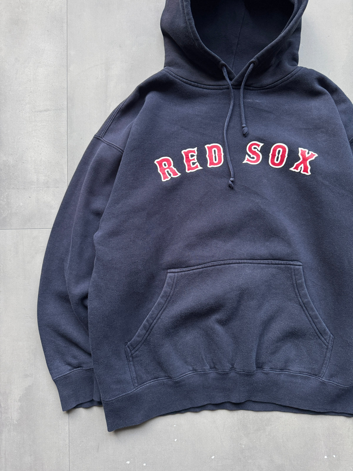VINTAGE MLB BOSTON RED SOX NAVY HOODIE - M
