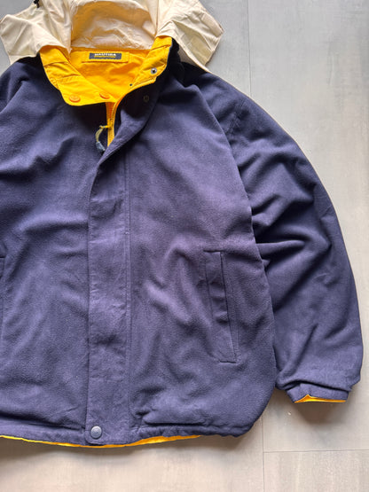 VINTAGE NAUTICA COMPETITION REVERSIBLE FLEECE LINED JACKET - XL