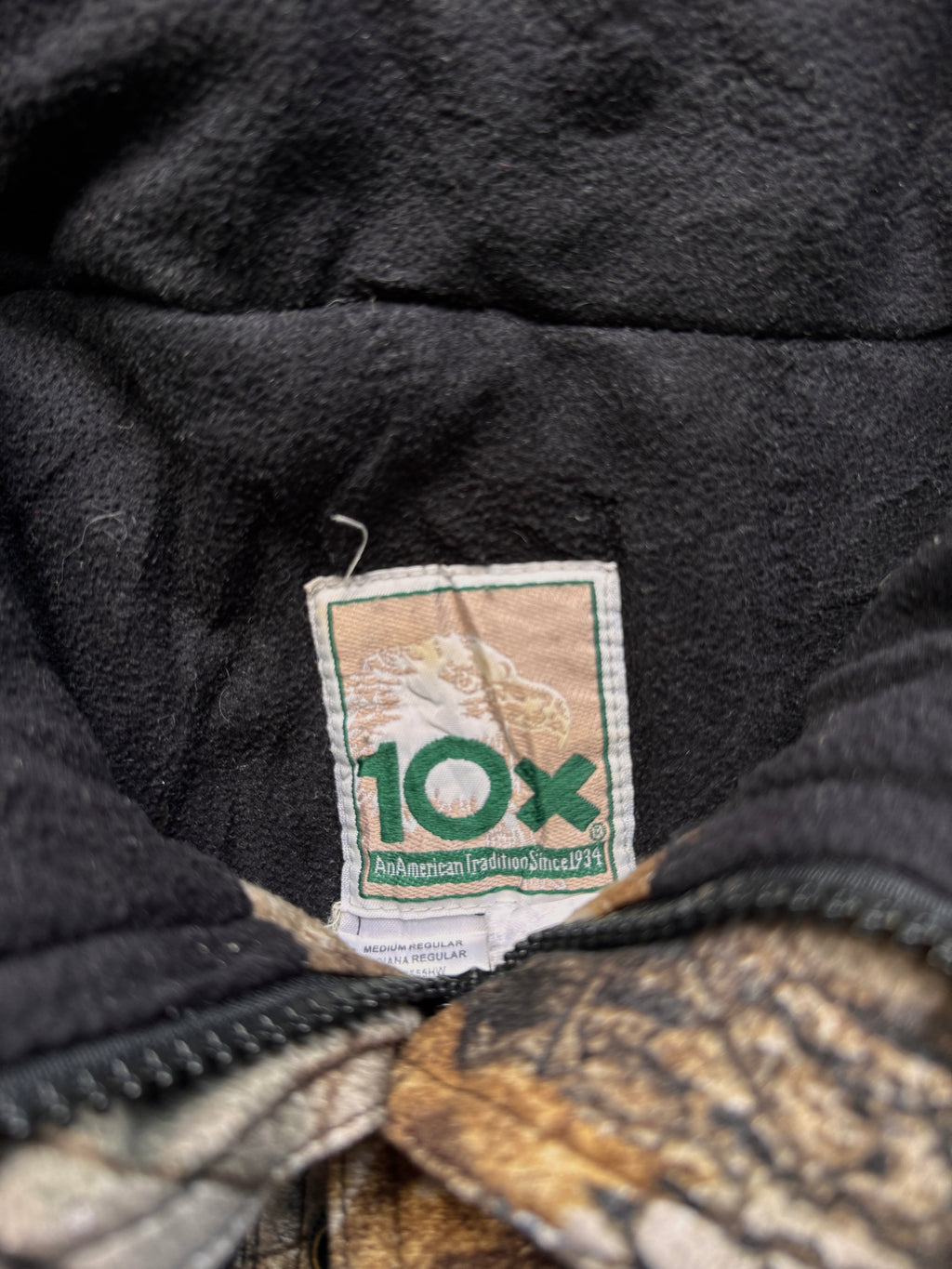 VINTAGE 10x REALTREE HUNTING JACKET - LARGE