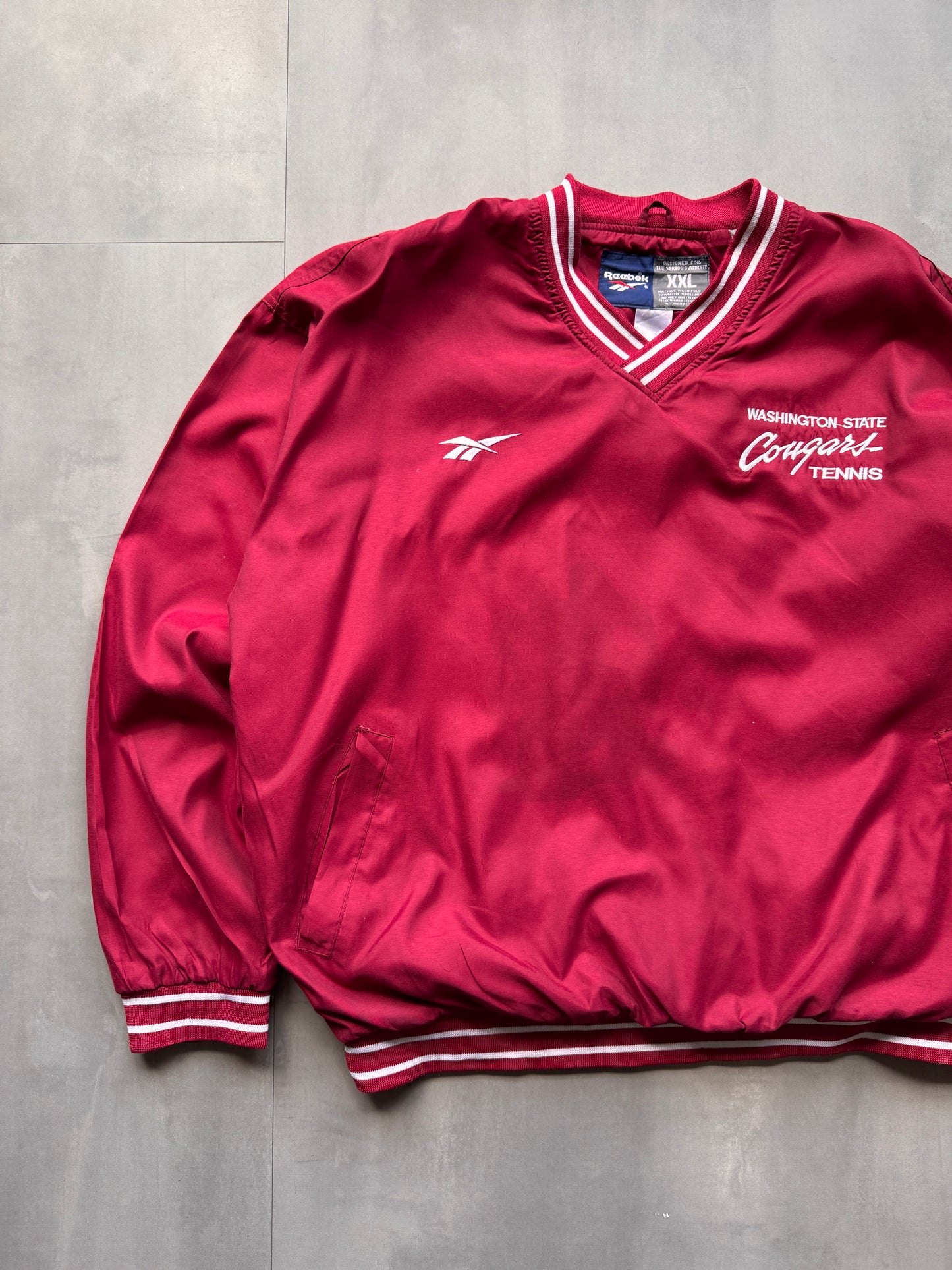 VINTAGE REEBOK COYOTES MAROON WINDBREAKER - XXL
