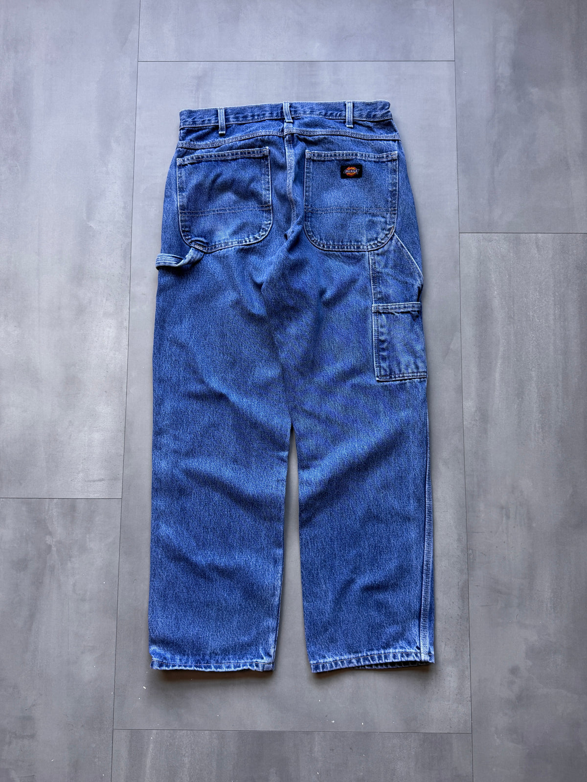 VINTAGE DICKIES LIGHT WASH DENIM CARPENTER PANTS - 30