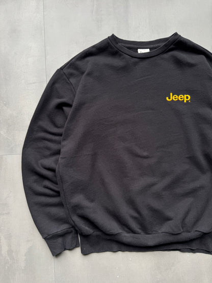 VINTAGE JEEP BLACK SWEATER - M