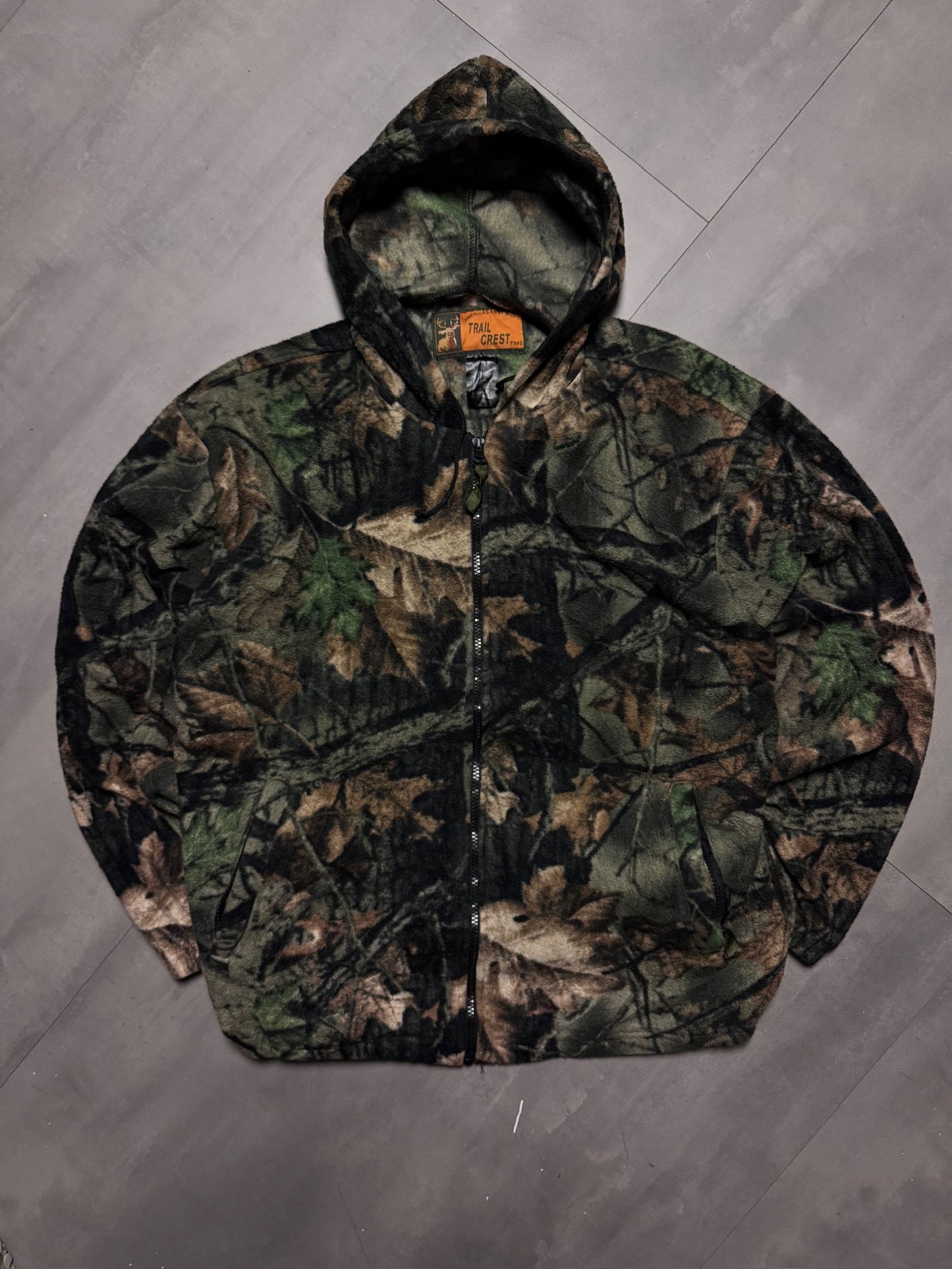 REALTREE TRAIL CREST FLEECE ZIP UP HOODIE - MEDIUM