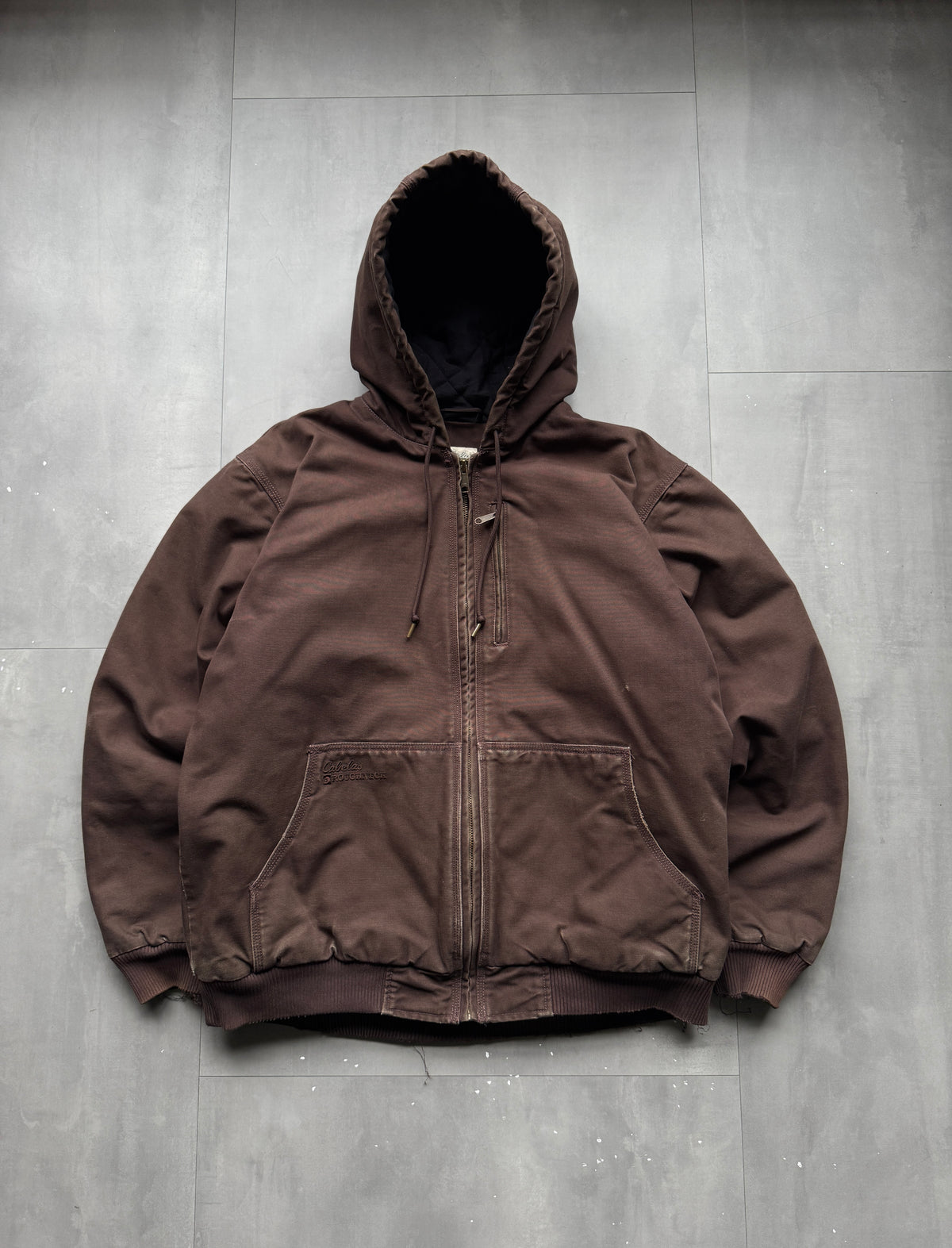 VINTAGE CABELA'S DARK BROWN ACTIVE JACKET - XL