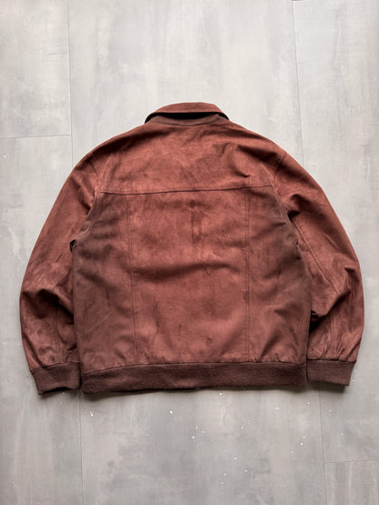 VINTAGE TIMBERLAND BROWN SUEDE LEATHER JACKET - L