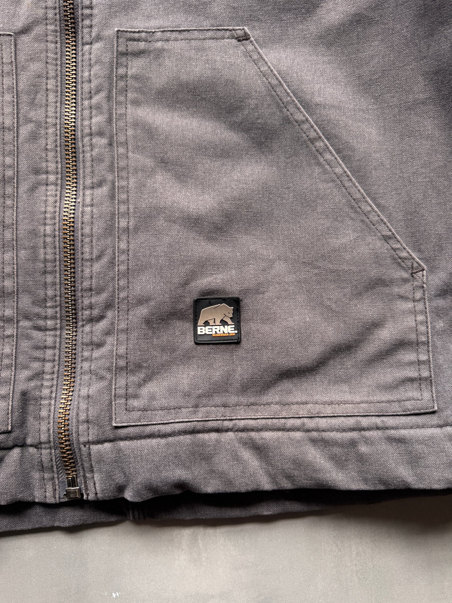 VINTAGE BERNE GREY JACKET - XXL