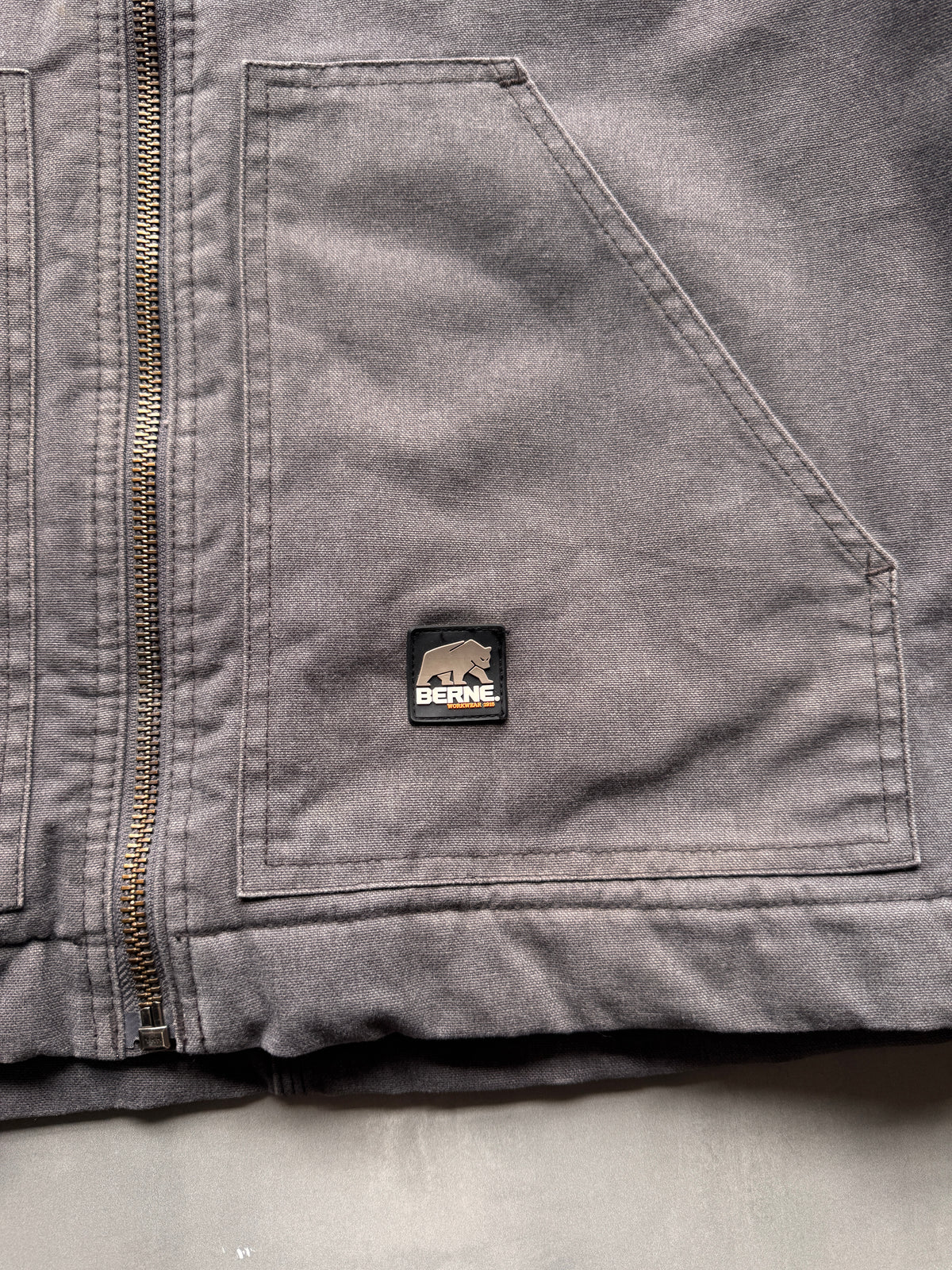 VINTAGE BERNE GREY JACKET - XXL