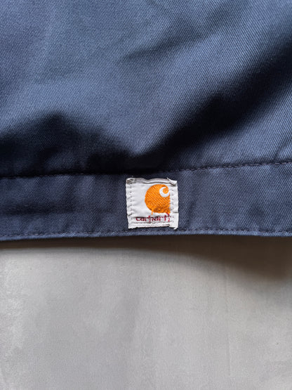 VINTAGE CARHARTT NAVY TWILL JACKET - L