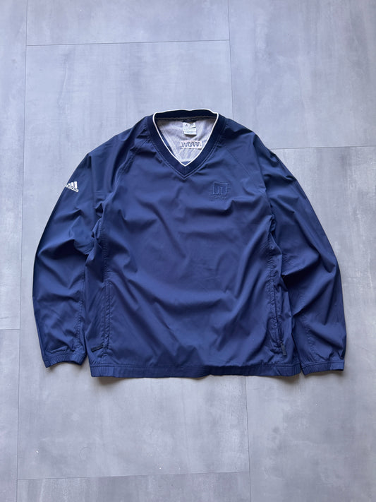 VINTAGE ADIDAS NET APP NAVY WINDBREAKER - L