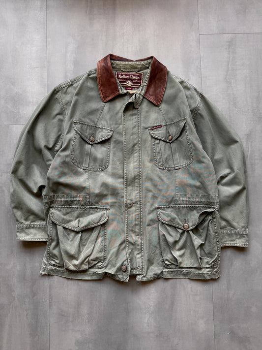 VINTAGE MARLBORO CLASSICS GREEN JACKET - XL