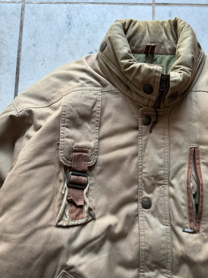 SKISS BEIGE FLIGHT JACKET - LARGE/XLARGE