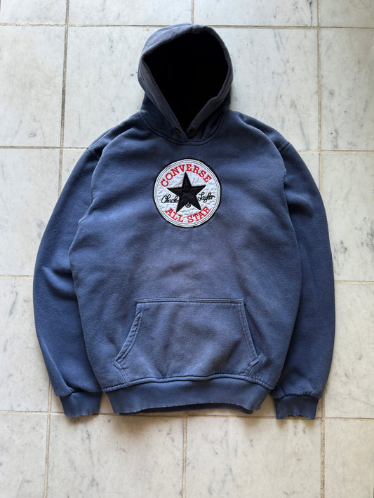 CONVERSE ALL STARS BLUE FADED HOODIE - LARGE/XLARGE