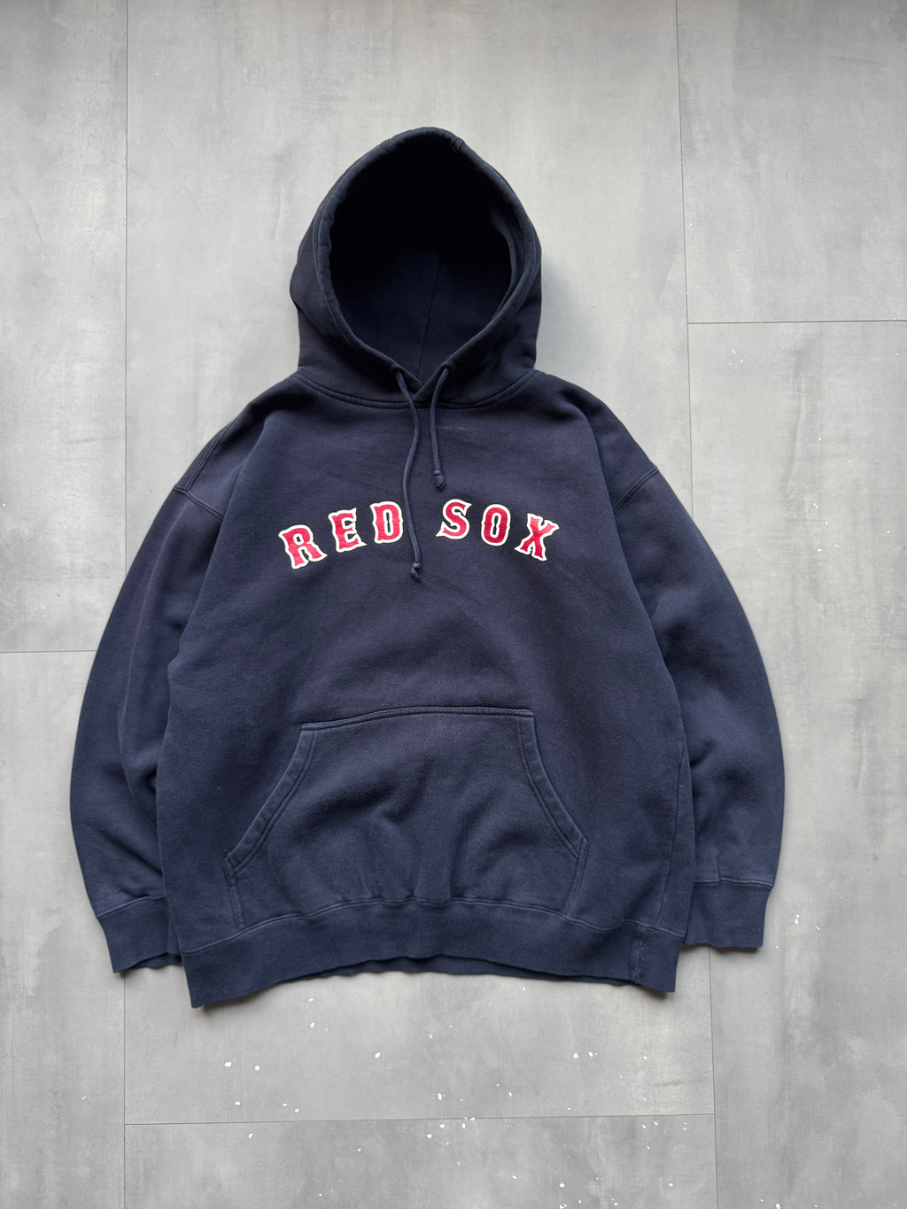 VINTAGE MLB BOSTON RED SOX NAVY HOODIE - M