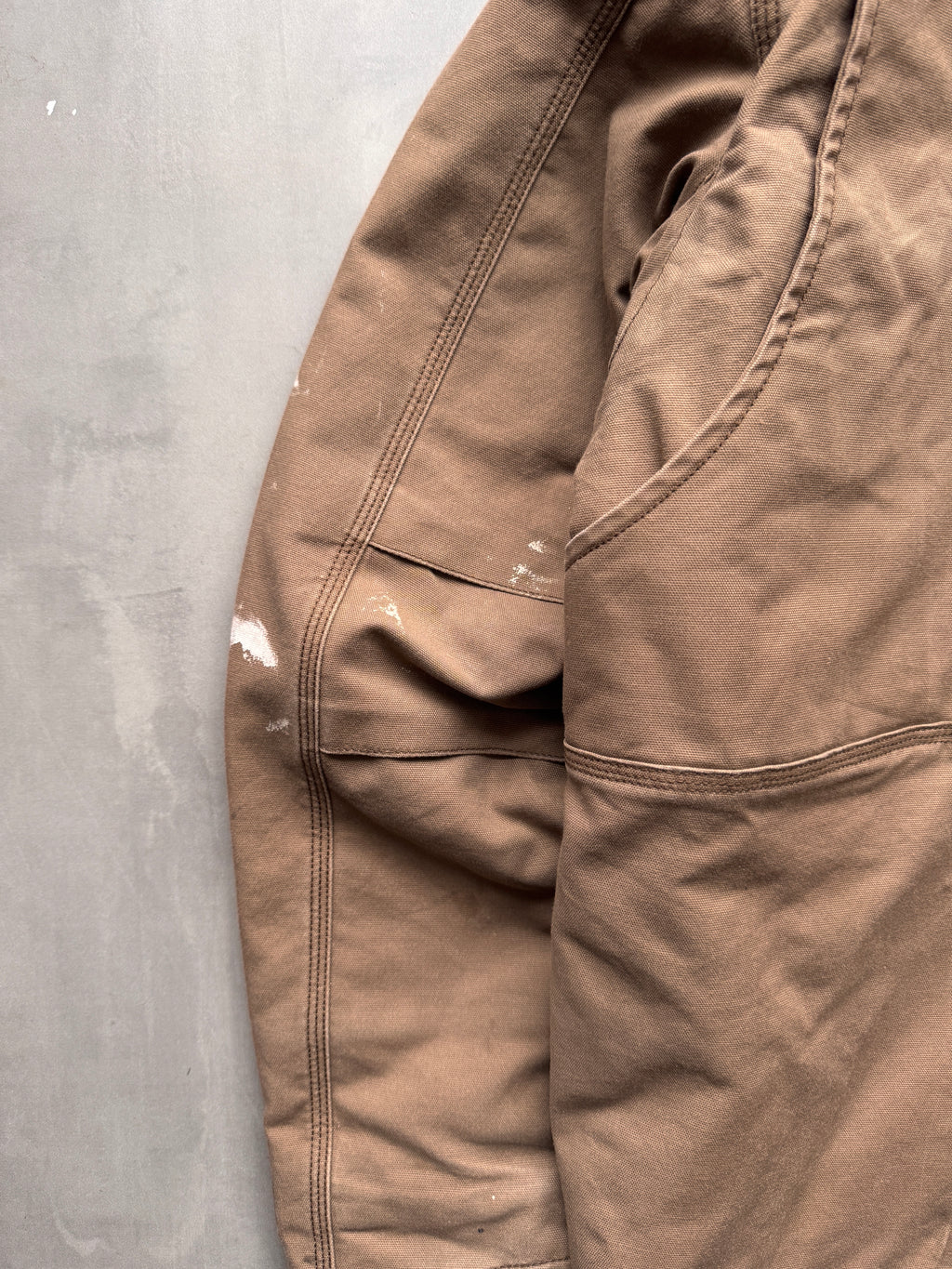 VINTAGE CARHARTT BROWN FULLSWING WORK JACKET - L