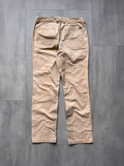 VINTAGE AWK TAN WORK PANTS - 34