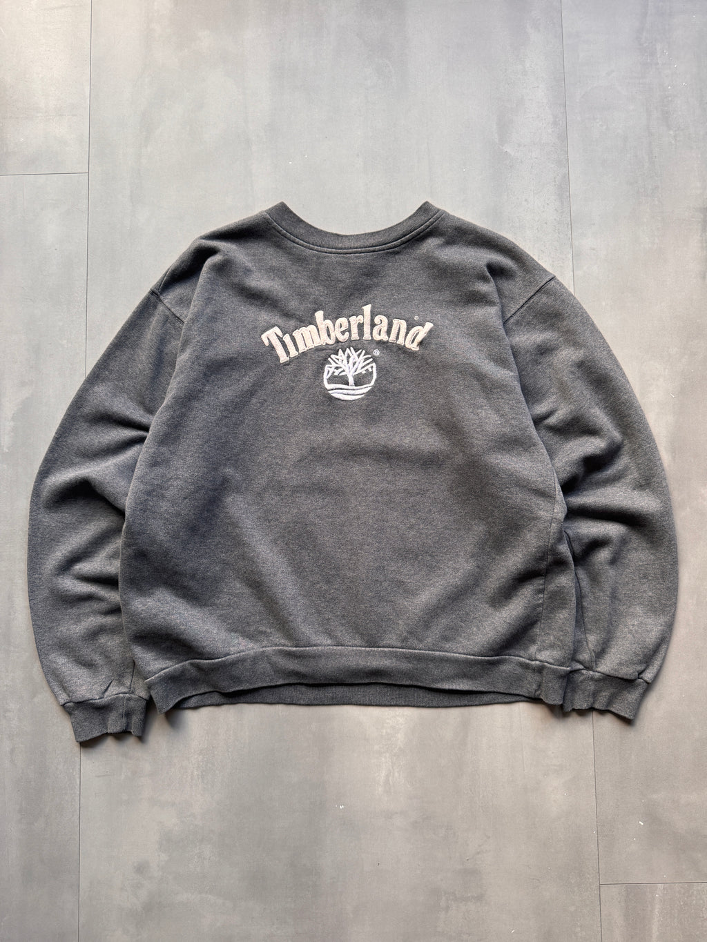 VINTAGE TIMBERLAND GREY SWEATER - S