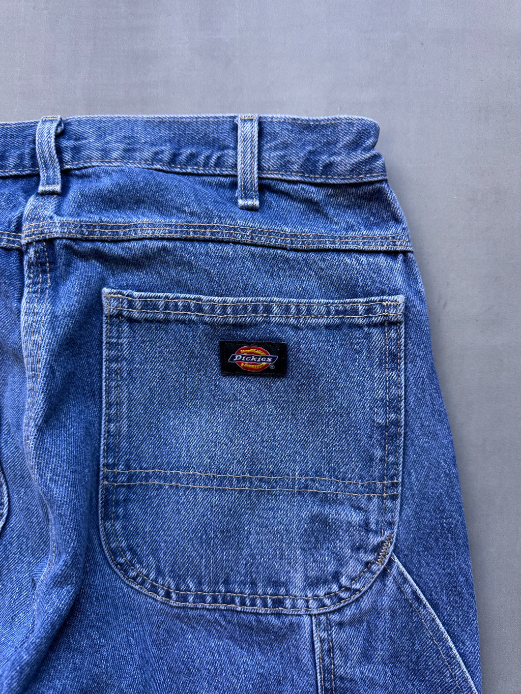 VINTAGE DICKIES LIGHT WASH DENIM CARPENTER PANTS - 30