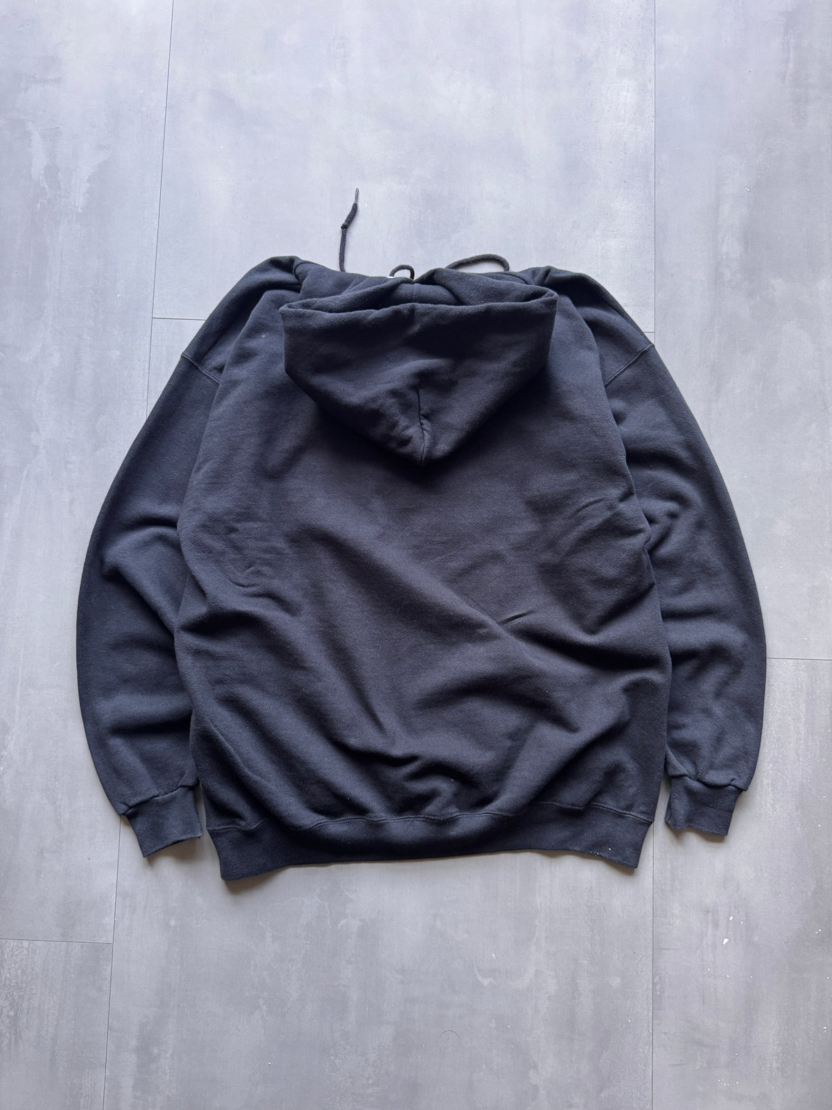 VINTAGE LEE MONROE BASKETBALL BLACK HEAVYWEIGHT HOODIE - LARGE