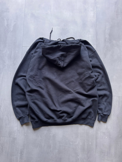 VINTAGE LEE MONROE BASKETBALL BLACK HEAVYWEIGHT HOODIE - LARGE
