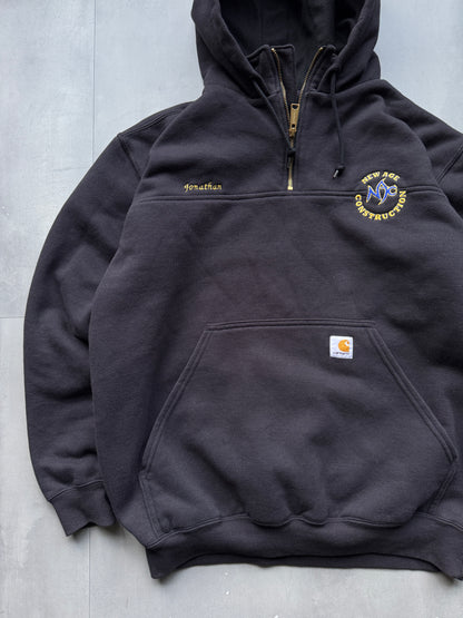 VINTAGE CARHARTT DARK GREY HOODIE - L
