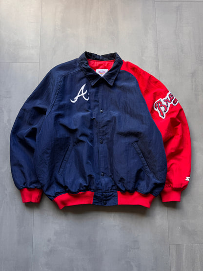 VINTAGE MLB STARTER DIAMOND COLLECTION ATLANTA BRAVES JACKET - XL