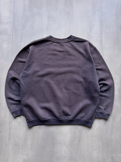 VINTAGE REEBOK FADED GREY SWEATER - S