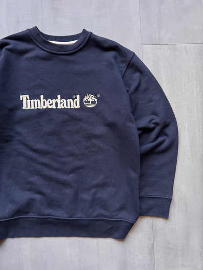 VINTAGE TIMBERLAND NAVY SWEATER - SMALL
