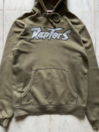 NBA/MITCHELL & NESS TORONTO RAPTORS KHAKI HOODIE - MEDIUM