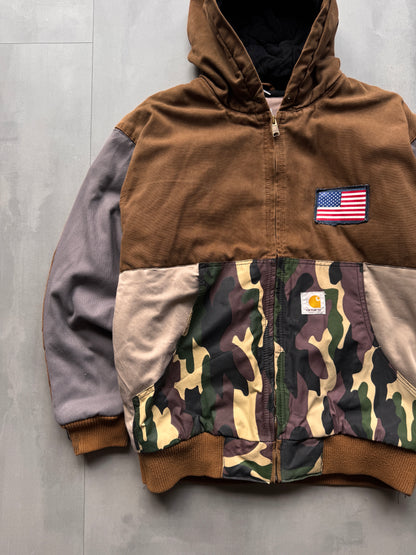 CARHARTT REWORKED MILITARY ACTIVE JACKET - L