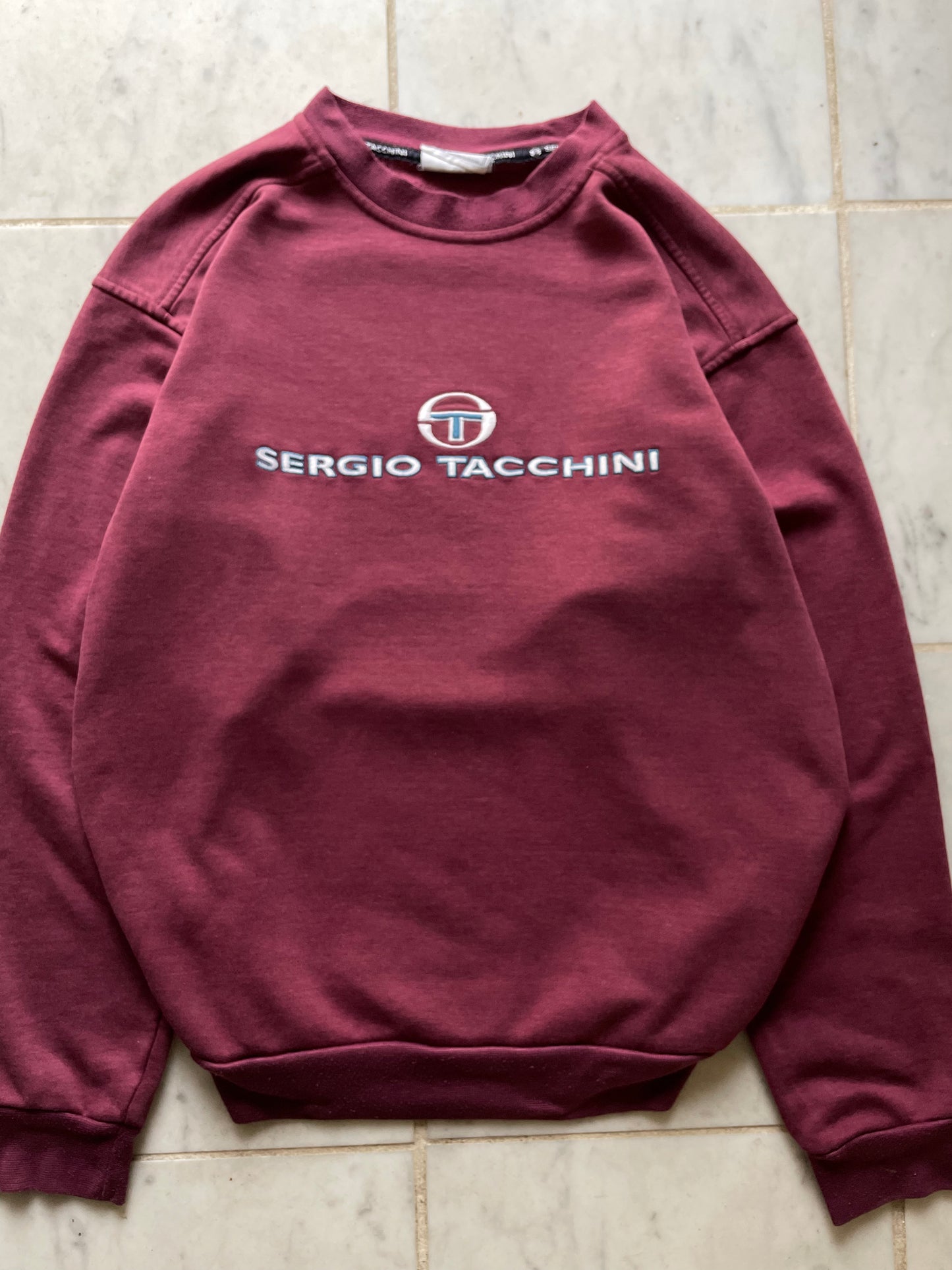 SERGIO TACCHINI BURGUNDY SWEATER - MEDIUM