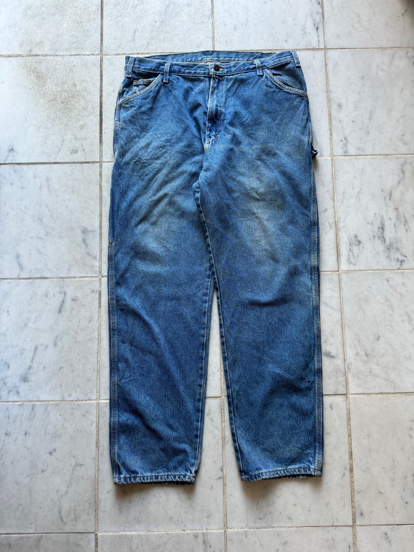 DICKIES DENIM WORK JEANS - 38x34