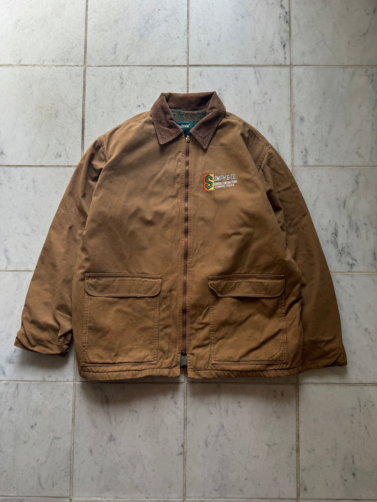 DUNBROOKE TAN CHORE JACKET - LARGE