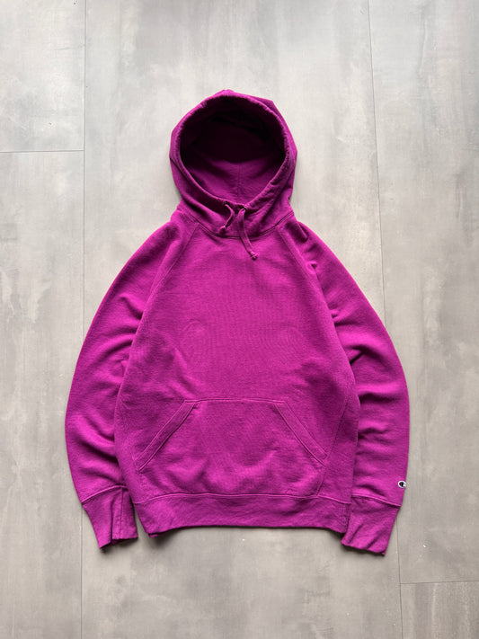 VINTAGE CHAMPION PURPLE HOODIE - S