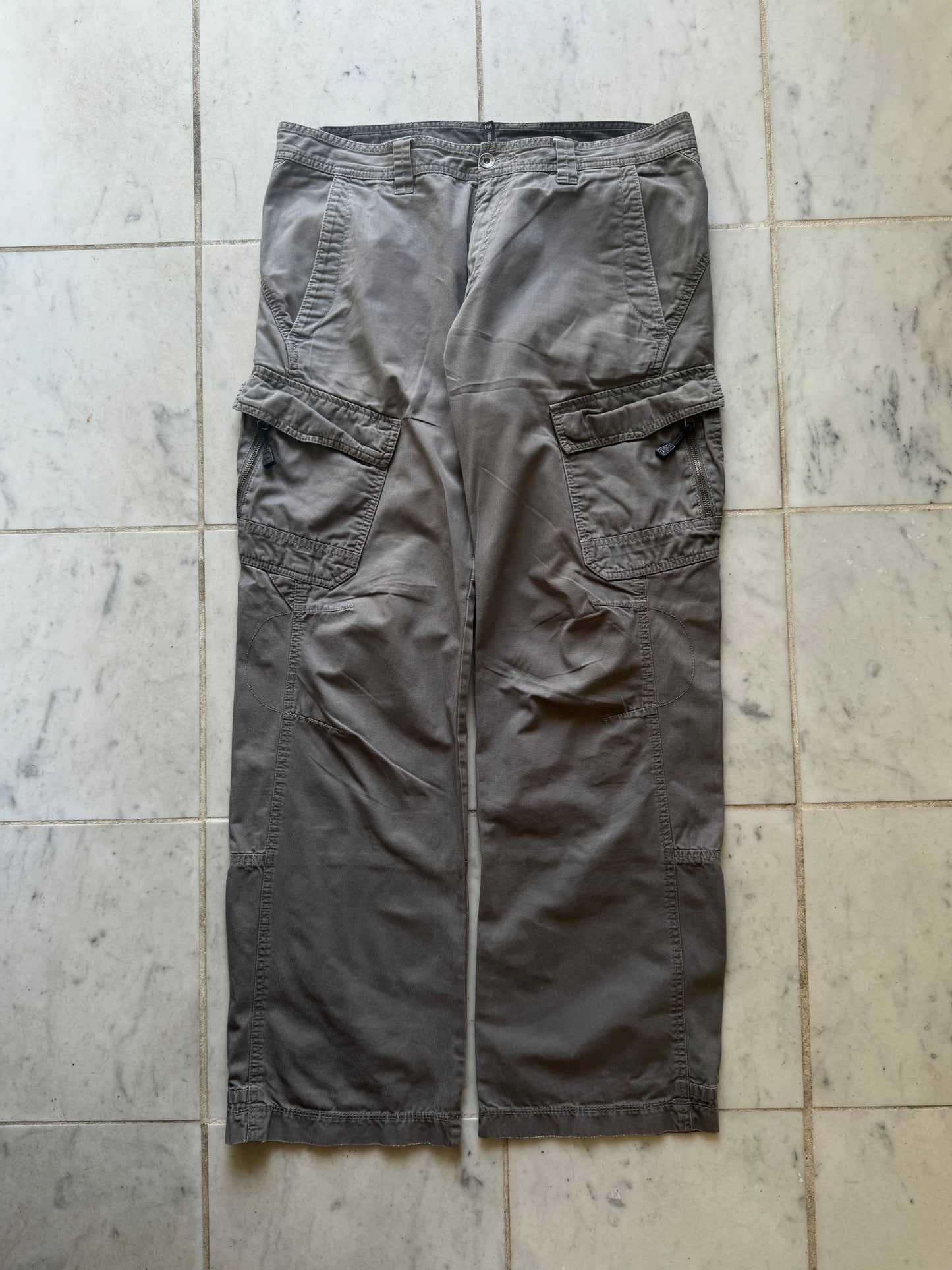 HELLY HANSEN GREY CARGO PANTS - 34x34