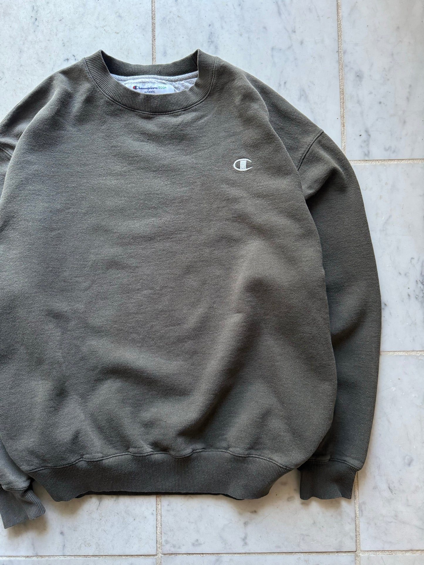 CHAMPION MOSS GREEN SWEATER - XLARGE