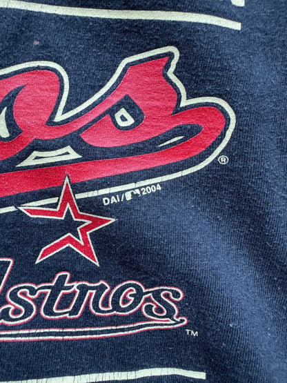 VINTAGE MLB 2004 HOUSTON ASTROS BLACK T-SHIRT - XL