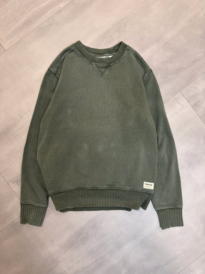 TIMBERLAND GREEN FADED SWEATER - LARGE